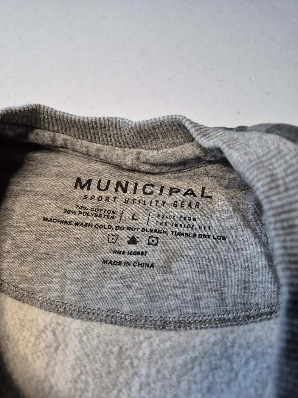 municipal crewneck gray